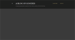 Desktop Screenshot of ablogofgoodies.com